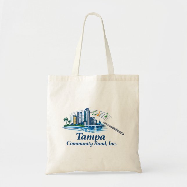 Tote Bolsa com Logo da Flauta do TCB (Frente)
