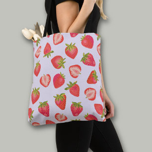 Tote Bolsa / Comprador / Saco de Morango Rosa