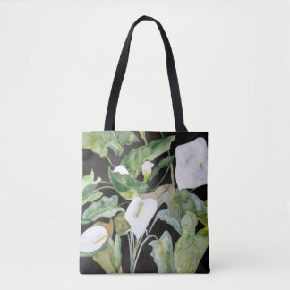 Tote Bolsa con acuarela de alcatraces