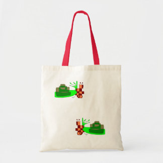 Tote bolsa con dos caracoles verdes