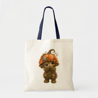 Tote Bolsa Cute Pumpkin Woodland Creature – Outono H