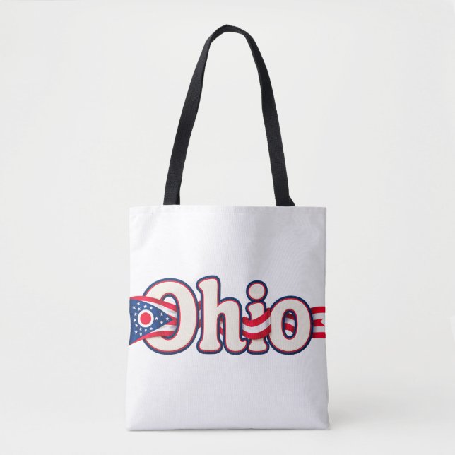 Tote Bolsa da bandeira de Ohio (Frente)