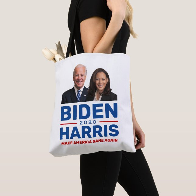 Tote Bolsa da Campanha Coletiva Biden Harris 2020 (Close Up)