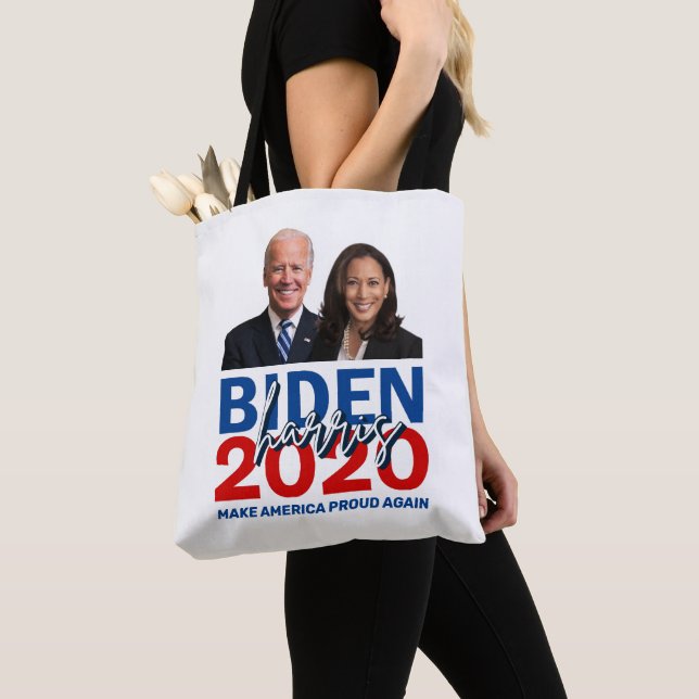 Tote Bolsa da campanha Legal de Joe Biden Kamala Harris (Close Up)