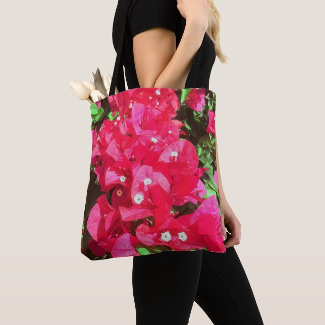 Tote Bolsa da Cascata Bougainvillea (Close Up)