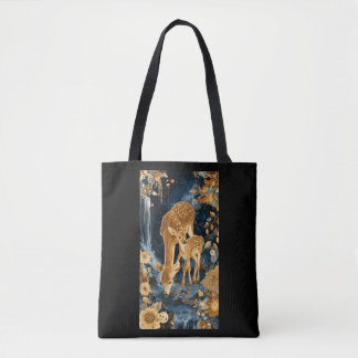 Tote Bolsa da corça mãe dourada