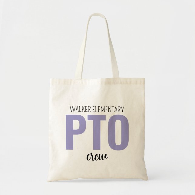 Tote Bolsa da Equipe PTO Personalizada, Camiseta da Org (Frente)