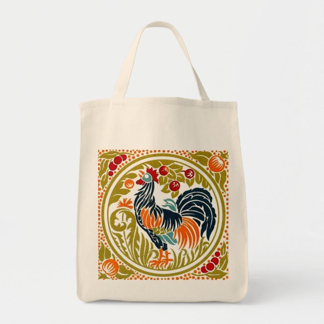 Tote Bolsa da Grocería de Rooster (Frente)
