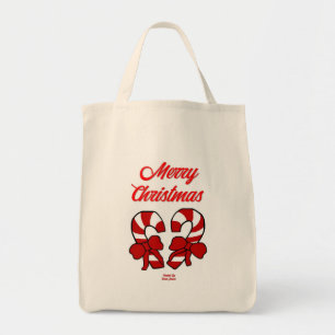 Tote Bolsa da Grocery Canes de Natal