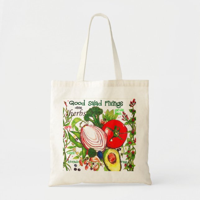 Tote Bolsa da Grocery de Produtos Frescos (Frente)