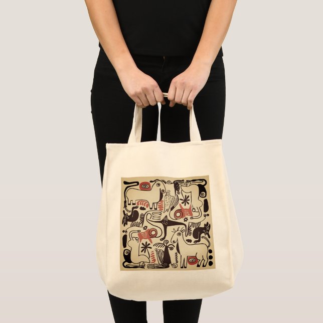 Tote Bolsa da Menagerie Grocery de Picasso (Frente (produto))