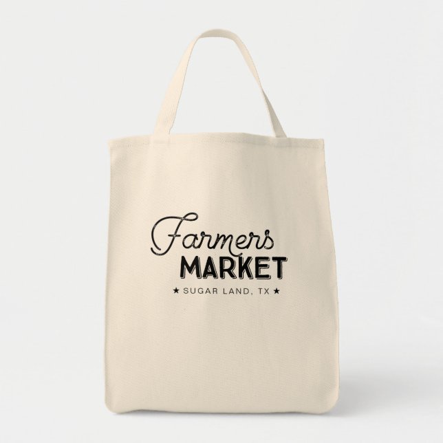 Tote Bolsa da mercearia do agricultor (Frente)
