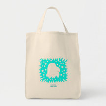 Bolsa da mercearia do coração da neve do inverno