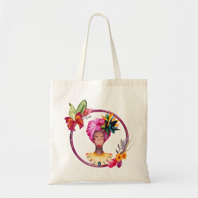Tote Bolsa da Mulher Africana (Frente)