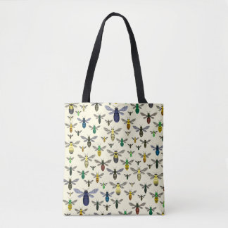 Tote Bolsa de Abelhas Nativas Coloridas