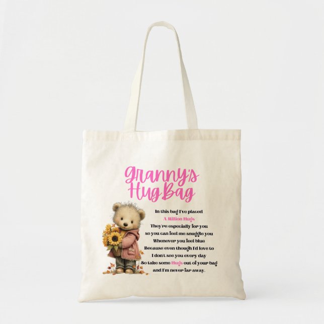 Tote Bolsa de Abraço para Vovó (Única) (Frente)