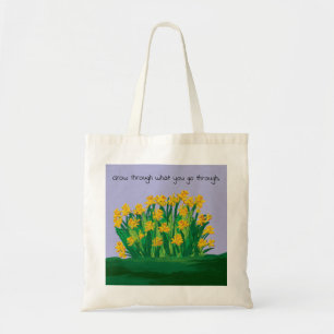 Tote Bolsa de algodão no Design Floral Original