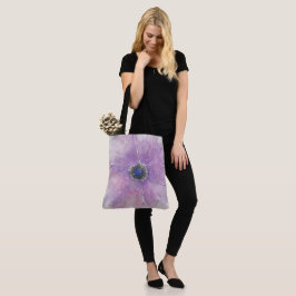 Tote Bolsa de All-Over-Impressão do Flor de Paixão Roxo
