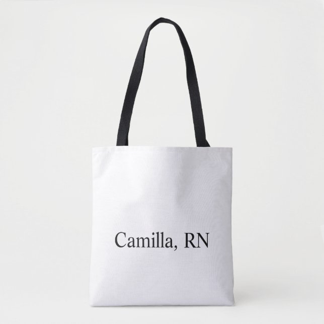 Tote Bolsa de Almoço de Enfermeira Personalizada, Tote, (Frente)