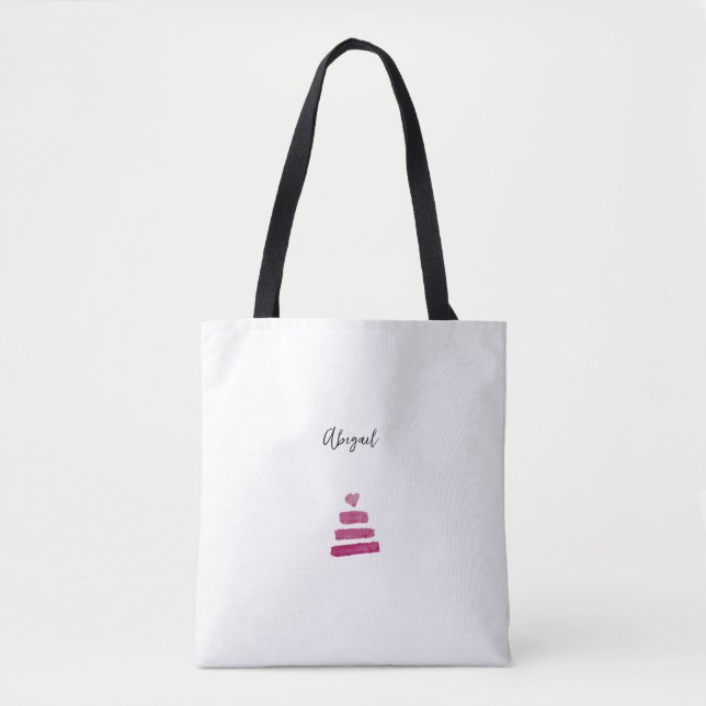 Tote Bolsa de Aquarela Personalizada (Frente)