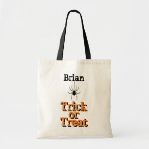 Tote Bolsa de Aranha Personalizada ou Tratar Truque
