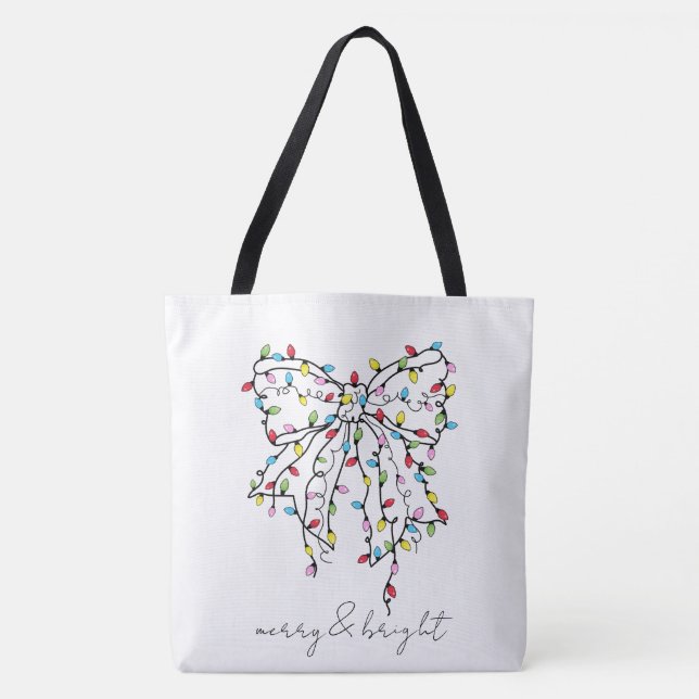 Tote Bolsa De Arco E Feriado Brilhante (Frente)
