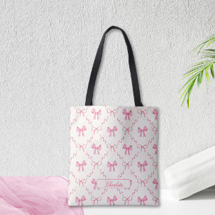 Tote Bolsa de Arco rosa coquetel