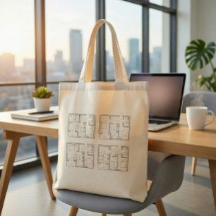 Tote Bolsa de Arquiteto para Plantas Arquitetônicas
