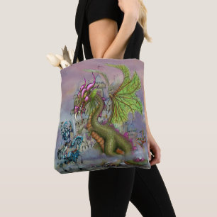 Tote Bolsa de Arte Cavaleiro e Dragão