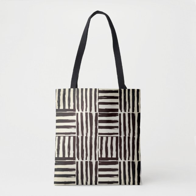 Tote Bolsa de Arte de Brushaft monocromático (Frente)