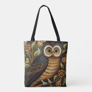 Tote Bolsa de Arte de Coruja Étnica