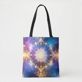 Tote Bolsa de Arte do Lotus Mandala