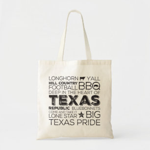 Tote Bolsa de Arte do Metrô do Texas - Preto