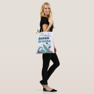Tote Bolsa de Arte do Surf de brisa do Oceano
