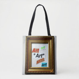 Tote bolsa de arte emoldurada