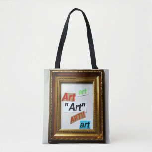 Tote bolsa de arte emoldurada