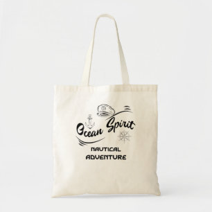 Tote Bolsa de Arte Náutica de Aventura do Oceano Espíri