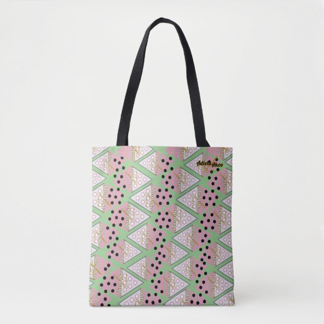 Tote Bolsa de aspersão irresistível do Sorvete - menta (Frente)