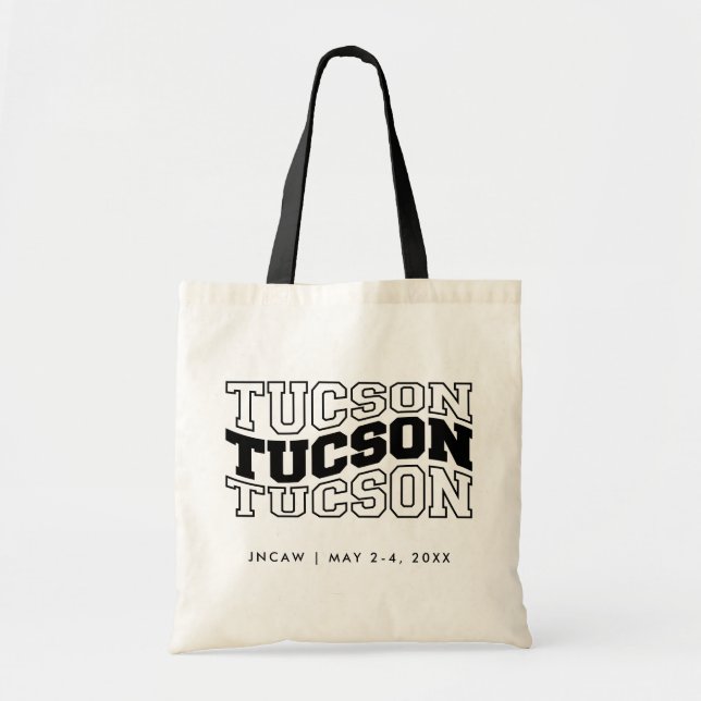 Tote Bolsa de Bag de Boas-vindas da Convenção Tucson (Frente)