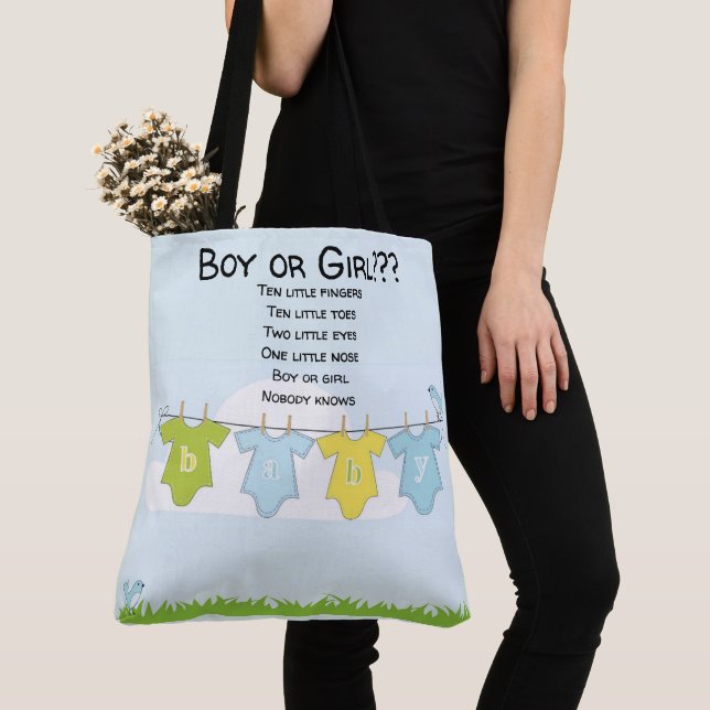 Tote Bolsa de Bebê Chuveiro Bolsa de Presente de Matern (Close Up)