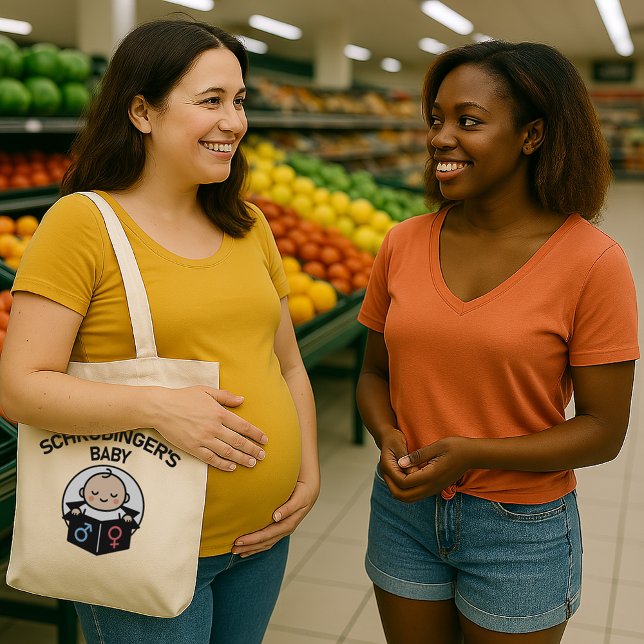 Tote Bolsa de Bebê de Schrödinger – Menino ou Menina? E (Criador carregado)