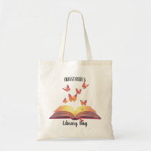 Bolsa de Biblioteca Personalizada para Menina Bols