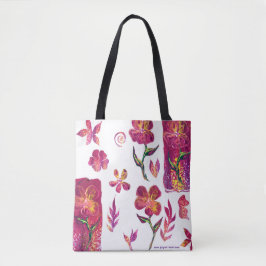 Tote Bolsa de Blooms Negros