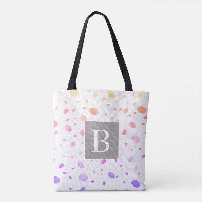 Tote bolsa de bolinhas personalizada personalizada de m (Verso)