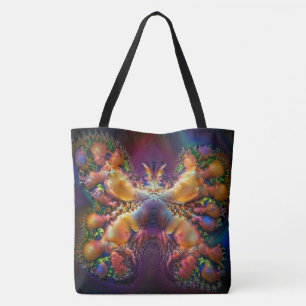 Tote Bolsa de borboleta abstrato