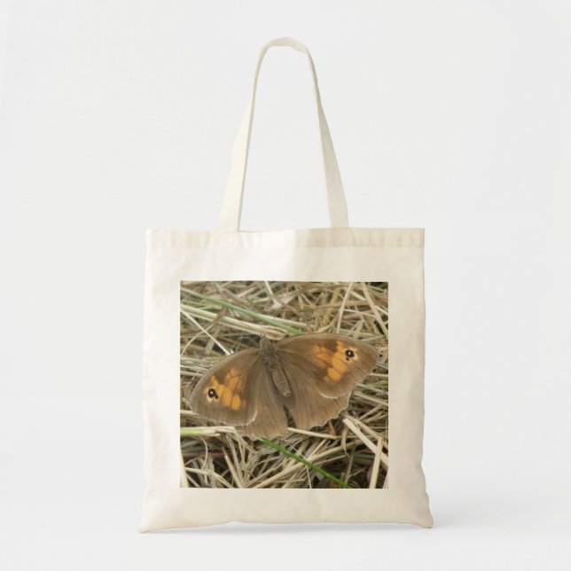 Tote Bolsa de Borboleta Marrom-prateada fêmea (Frente)