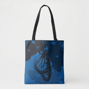 Tote Bolsa de Borboleta Monarca Azul