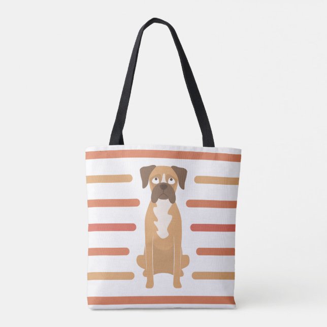 Tote Bolsa de Boxer, Bolsa de Praia, Bolsa de Compras (Verso)
