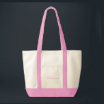 Tote Bolsa de Bridesmaid<br><div class="desc">Saco de Tote,  em natural/rosa,  com texto; Bridesmaid. Personalize este item ou comprar como está.</div>