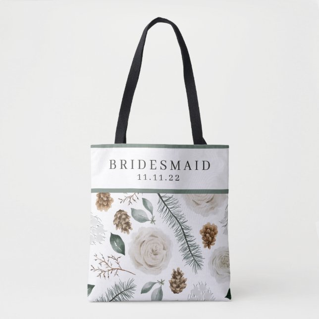 Tote Bolsa de Bridesmaid Personalizada (Frente)